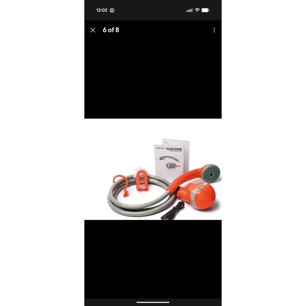 Ivation Portable‎ Shower Battery New Open Box